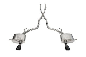 Dodge Durango Performance Exhaust - Rear - CORSA Performance - Cat-Back Xtreme Dual Rear Exit - Black - `11-`25
